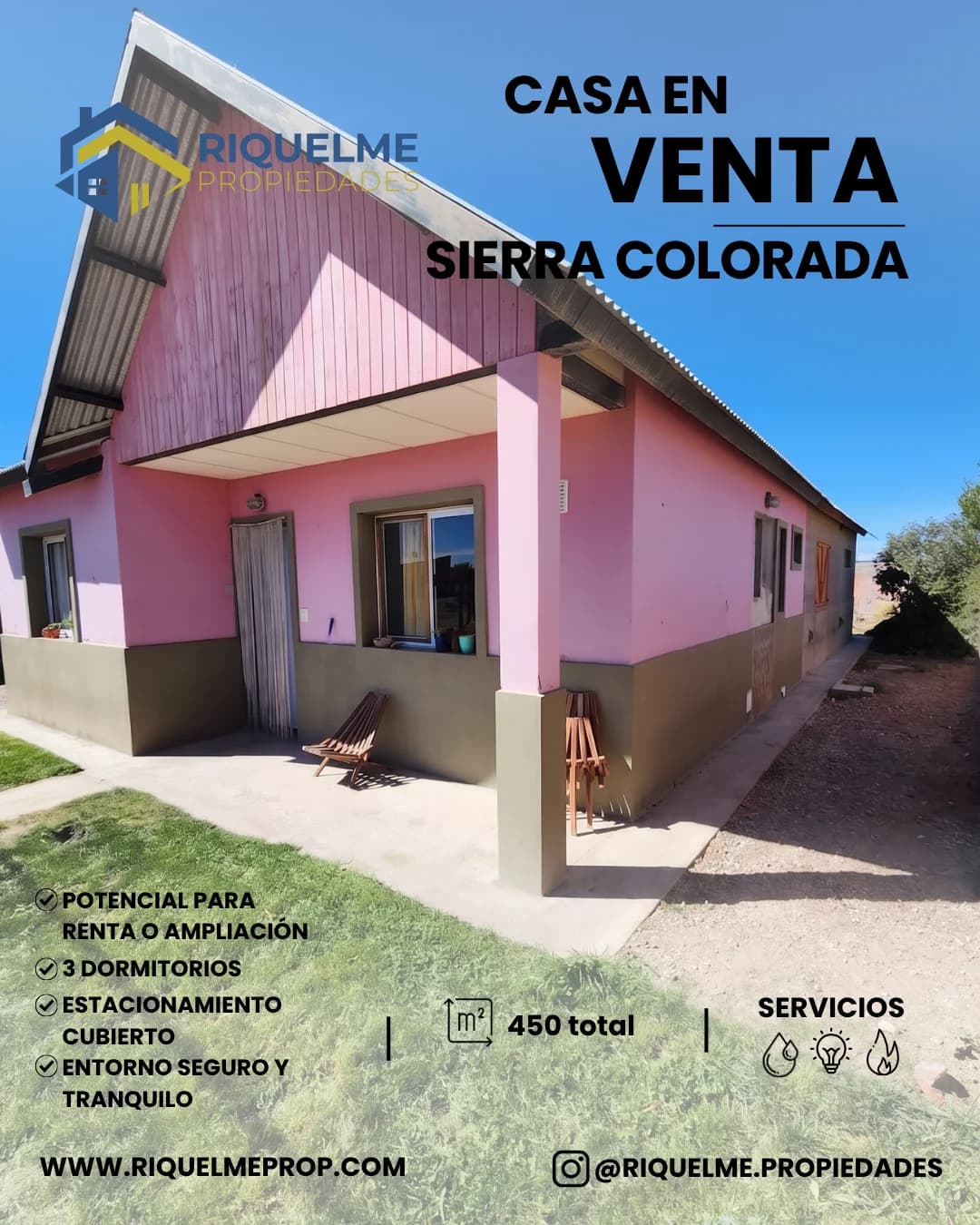 Casa en venta en Sierra Colorada, Río Negro | Amplio terreno y gran potencial de expansión