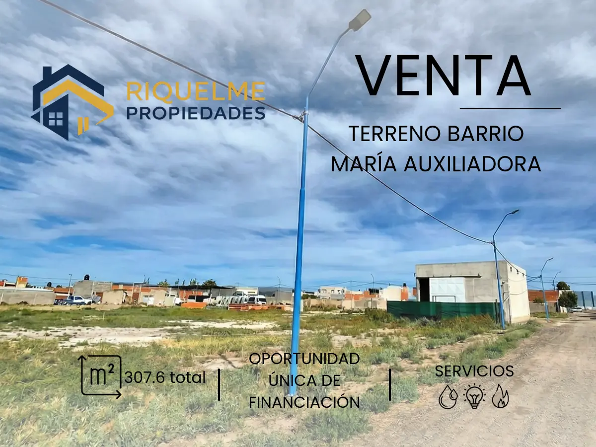 Terreno barrio Maria Auxiliadora